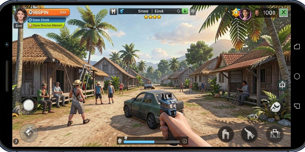 Screenshot gameplay <strong>98SPIN</strong> yang menunjukkan pengalaman simulasi yang mendalam.