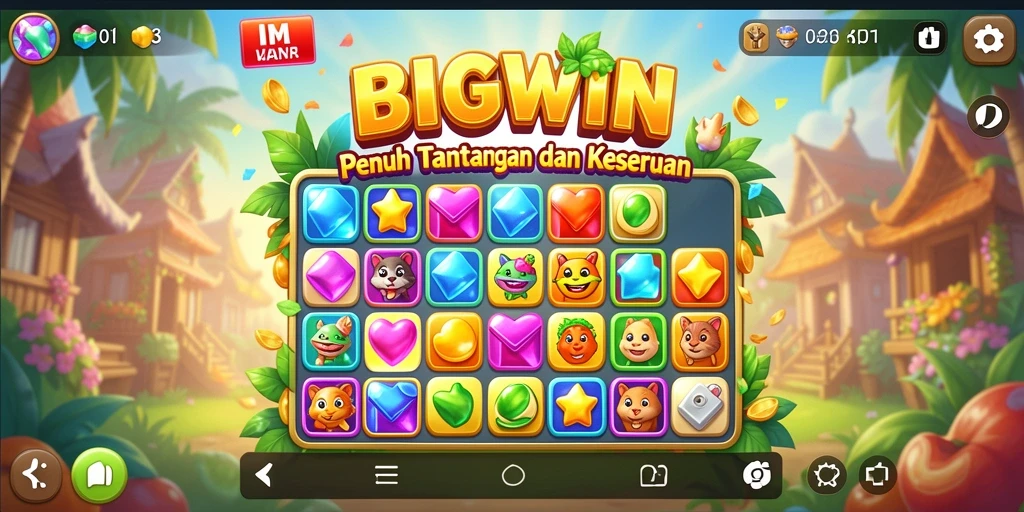 Tampilan gameplay seru dari BIGWIN yang penuh warna dan tantangan.