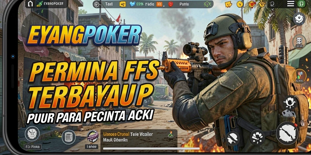 Tampilan gameplay <strong>EYANGPOKER</strong> yang seru dan menegangkan dalam pertempuran FPS.