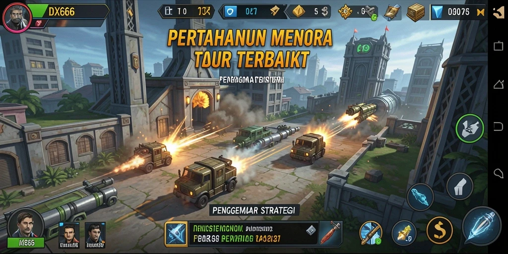 Gameplay seru Tower Defense dengan grafis menawan dan strategi mendalam.
