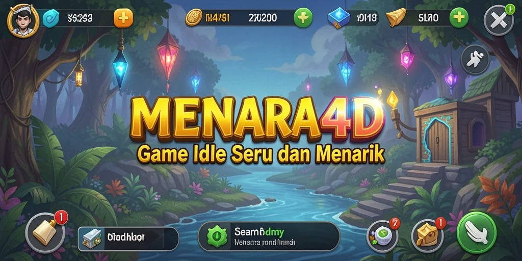 Tampilan menarik dari gameplay MENARA4D yang bikin ketagihan.