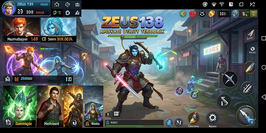 Tampilan antarmuka aplikasi ZEUS138 yang intuitif dan mudah digunakan.